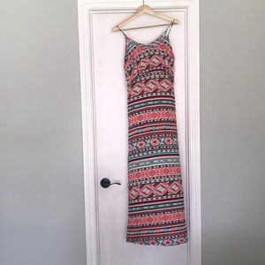 Tribal Print Maxi Dress